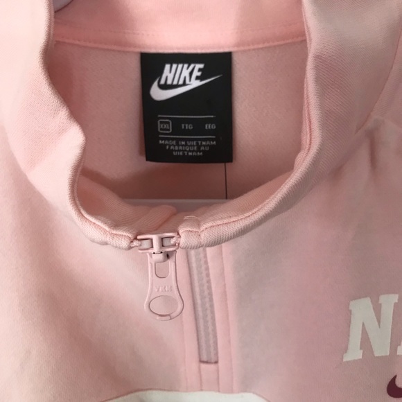 Nike Sportswear cropped quarter zip pullover pink - Picture 2 of 5